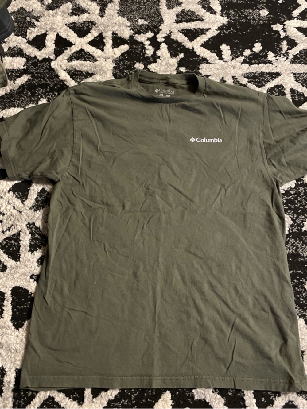 Columbia Olive Green Short Sleeve Logo Tee
